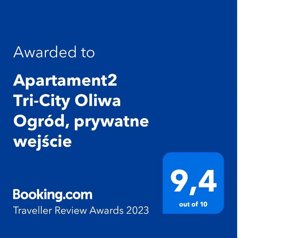 Apartament2 Tri-City Oliwa Ogrod, Prywatne Wejscie Gdaňsk Apartmán